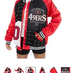 Fanatics Women's Varsity Jacket - Red and Black